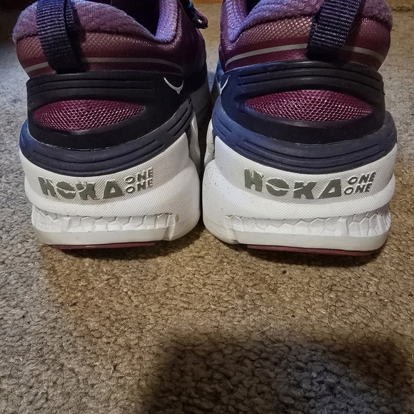 Hoka One Conquest Womans Running Shoes In Mulberry 7 - Picture 3 of 7
